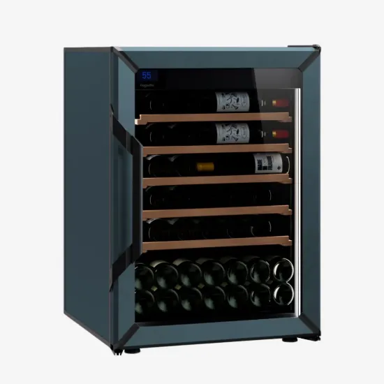 Picture of Goguette Small Single Zone Wine Fridge – Slate Blue | 50+ Bottle Capacity